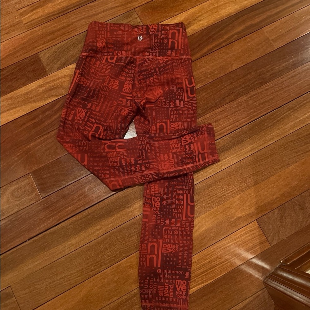 lululemon athletica wunder train high rise logo leggings